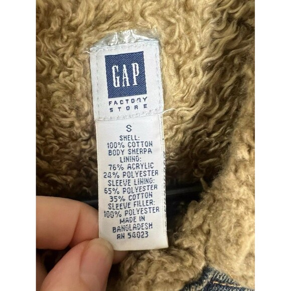 Lorelei Gilmore Denim Trucker Sherpa Jacket Blue Gilmore Girls Size Small Y2K 00 - Picture 6 of 9